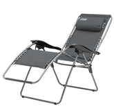 Coleman™ Heather Layback Lounger Reclining Chair, Removable Headrest, Folds Flat, 130kg